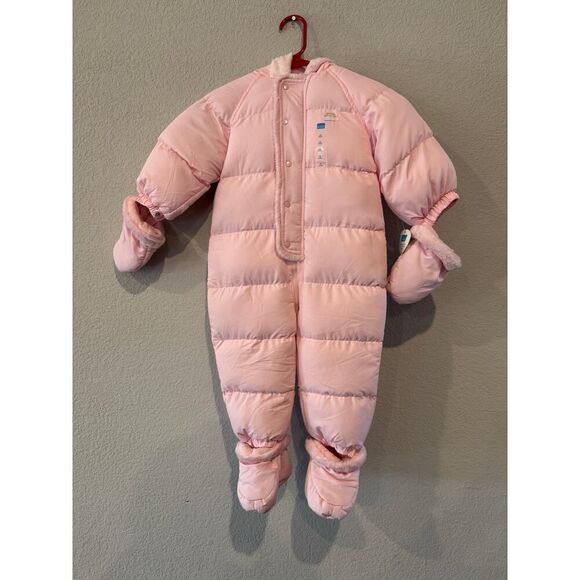 Baby Girls Long Sleeve Faux Fur Hooded Snowsuit 18 Months - Picture 1 of 8